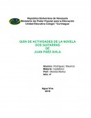 Guía de actividades de la novela Dos guitarras de Juan Páez Ávila