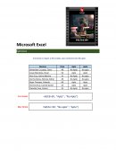 Microsoft Excel . Ejercicios