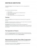 Drafting the constitution