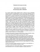 Simulación de la escena de crimen