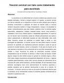 Tracción cervical con halo como tratamiento para escoliosis