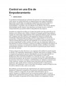 Control de la era de empderamiento