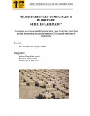 Bloques de suelo compactado o bloques de suelo estabilizado