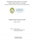 Análisis de Estados Financieros de EIF