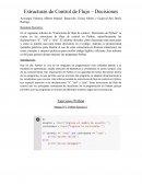 Estructuras de Control de Flujo – Decisiones