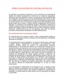 Crisis civilizatoria del sistema capitalista