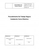 Procedimiento Trabajo Seguro Cerco Electrico