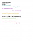 Evaluación de proyecto