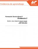 Formación Sociocultural II. Evidencia 2