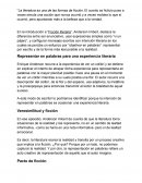 Actividad: Naturaleza de la ficción literaria y su relación con la realidad