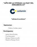 Informe de accidente