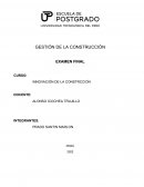 Aplicación de una innovación en su obra/proyecto/empresa