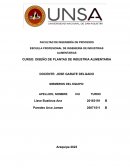 Diseño de planta para la elaboracion de salsa de aji amarillo