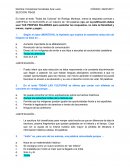 Control de lectura - "Todas las culturas"