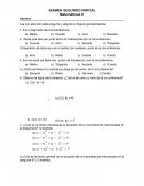 Examen Matemáticas 3 Bachillerato