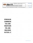 Procedimiento de reportes de incidentes y accidentes