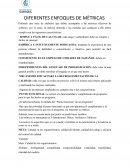 Diferentes enfoques de mètricas