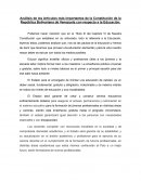 Análisis de los Artículos más importantes de la Constitución de la República Bolivariana de Venezuela con respecto a la Educación