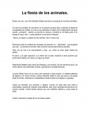 Cuento La fiesta de los animales