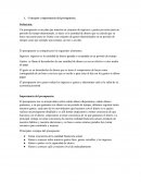 Concepto e importancia del presupuesto