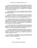 Relatoria de la Primera Sesión del CTE