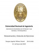 Demostración y Solución de Ejercicios. Límites