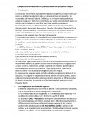 Competencias profesionales del psicólogo desde una perspectiva integral
