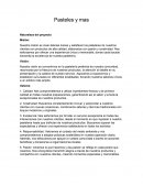 Pasteles y mas. Naturaleza del proyecto