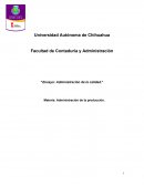 Ensayo: Administración de la calidad