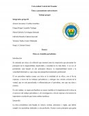 Ética en el ámbito periodístico