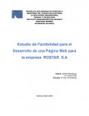 Estudio de Factibilidad para el Desarrollo de una Página Web para la empresa Rostar S.A