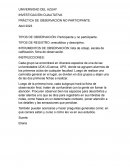 Práctica de observación no participante