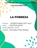 Resumen de la pobreza