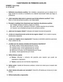 Cuestionario de primeros auxilios