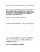 Análisis de Estructuras Públicas y Privadas Relacionadas al Turismo en Venezuela y su Influencia