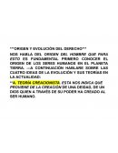 Origen y evolución del derecho