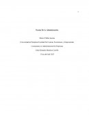 Resumen teorias de la administración