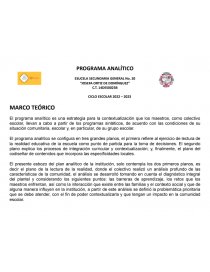 Programa análitico. Página 1