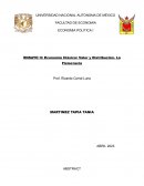 Economía Clásica: Valor y Distribución. La Fisiocracia