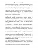 El proceso administrativo