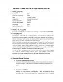 Informe de evaluación de habilidades