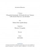 El periodo del terror durante la Revolución Francesa es una dictadura