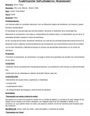 Planificación “Explorando el trasvasado”