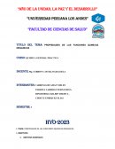 Propiedades de las funciones químicas orgánicas