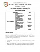 Proyecto de la materia de Geografía. “Diversidad cultural”