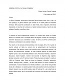 Reseña crítica ¨La divina comedia¨