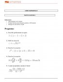 Examen de matemática