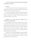 Importancia de la aplicación de las normas apa 7ma edición en las investigaciones