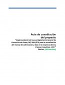 Mplementación del nuevo Reglamento General de Protección de Datos