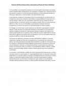 Entorno Político-Democrático visto desde un Punto de Vista Ciudadano